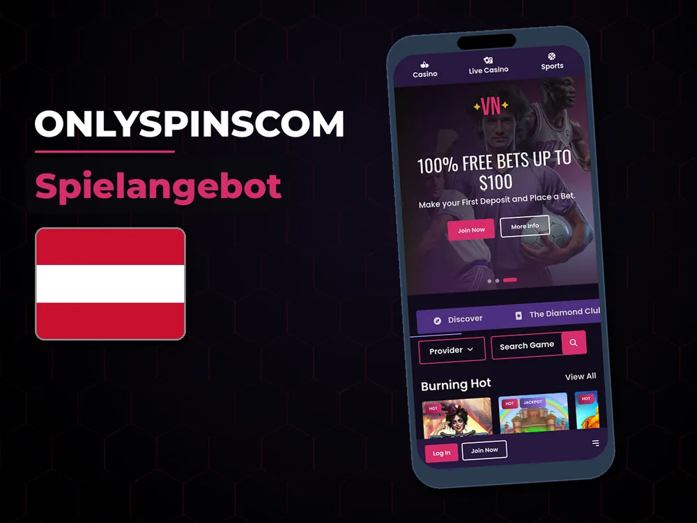 Onlyspinscom - Spielangebot