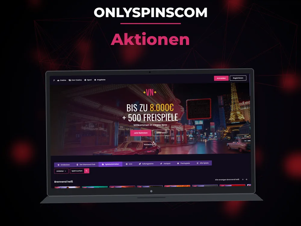 Onlyspinscom - Aktionen