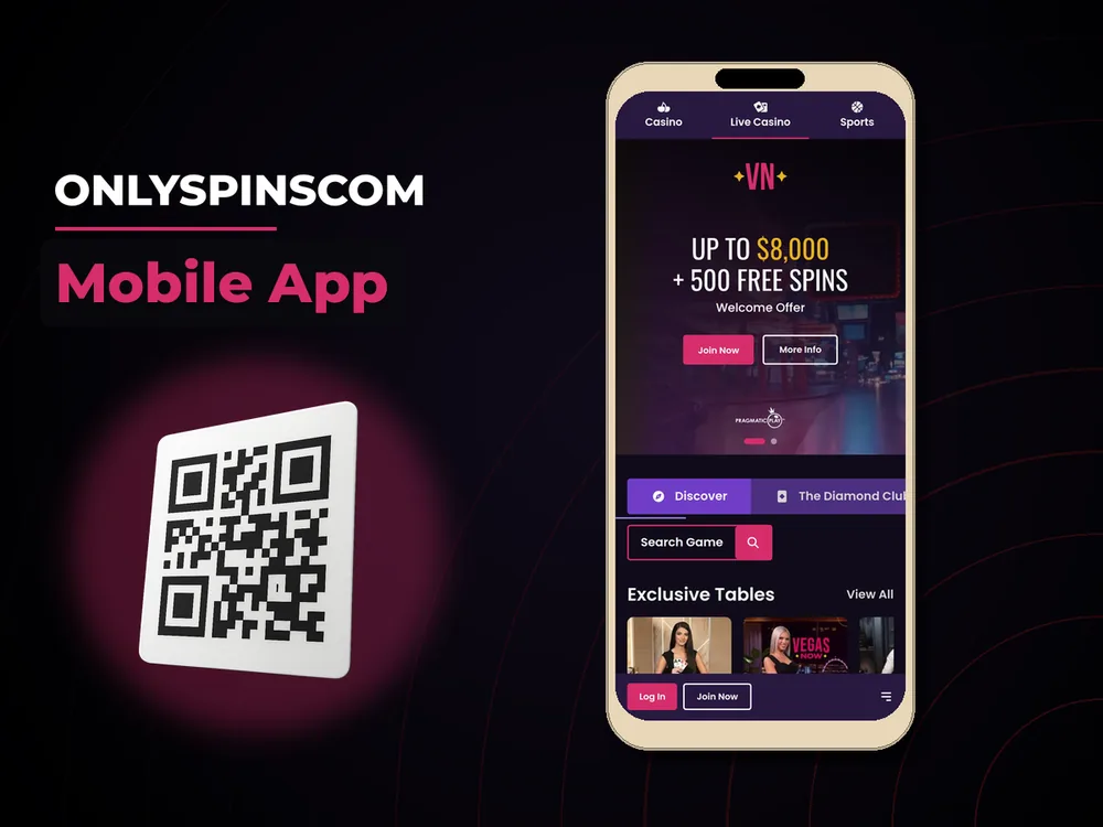 Onlyspinscom - Mobile App