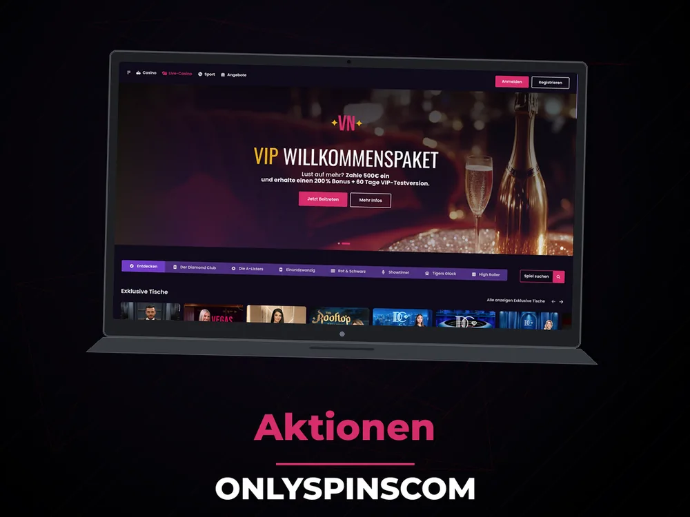 Onlyspinscom - Aktionen