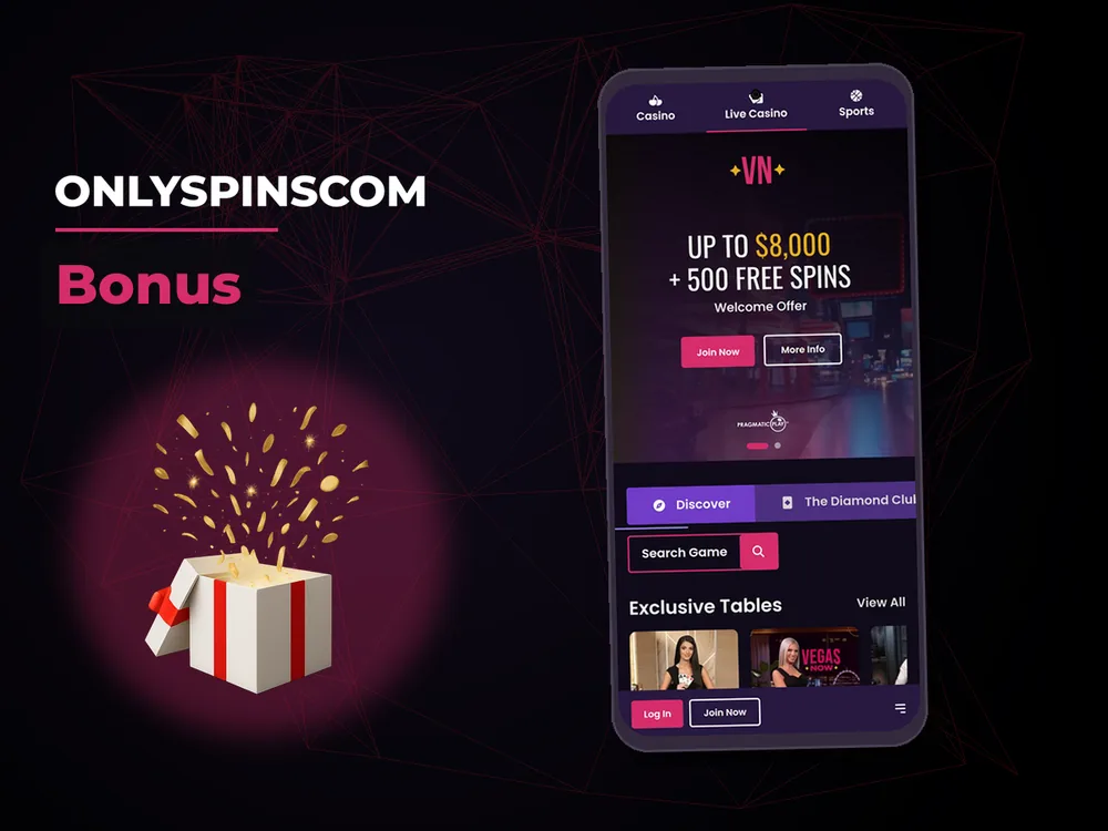 Onlyspinscom - Bonus